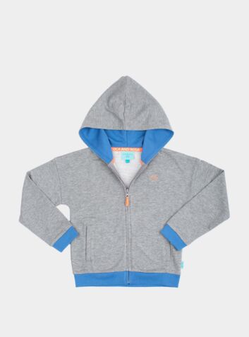 Children's Zip Up Organic Cotton Hoodie - Grey