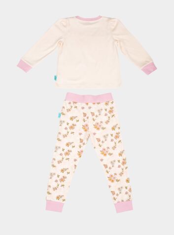 Girls Organic Cotton Pyjamas - Floral
