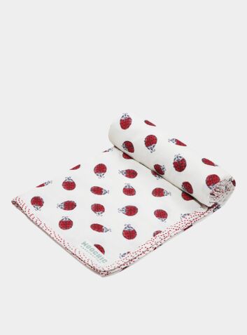 Muslin Blanket - Ladybird