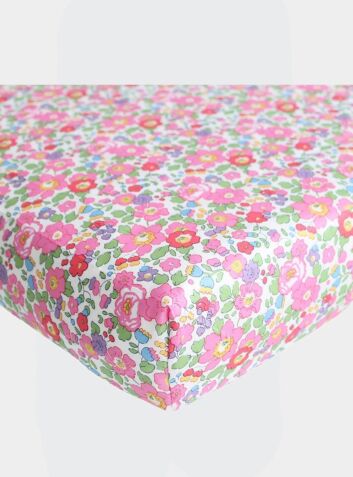 Liberty Fitted Sheet - Betsy Ann Pink