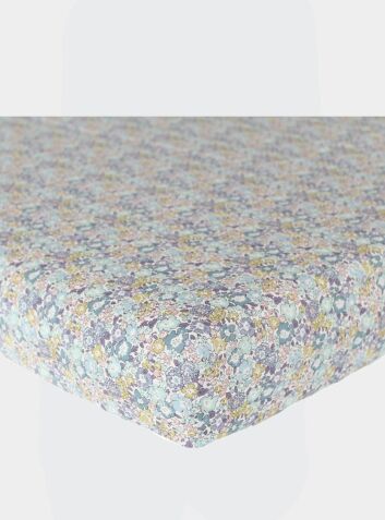 Liberty Fitted Sheet - Michelle Sea Green