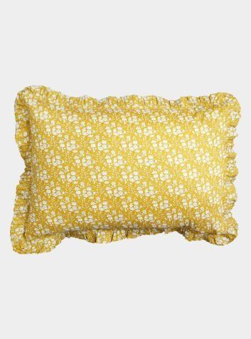 Gathered Edge Liberty Pillowcase - Capel Mustard