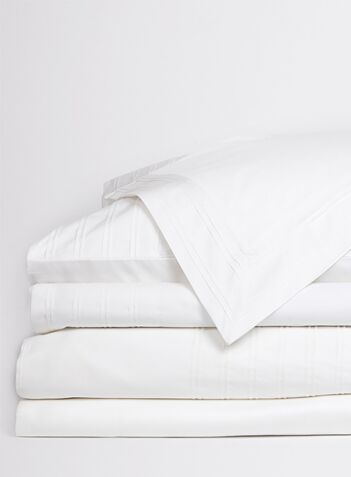 Star Gazer Oxford Organic Cotton Pillowcases - White Pleat