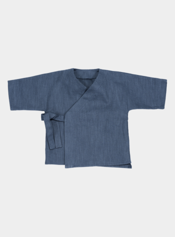 PIP Linen Kimono - Blueberry