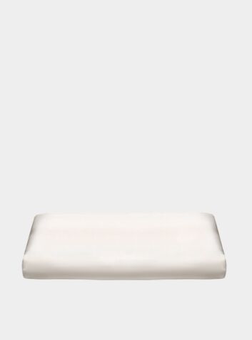 Fitted Silk Bed Sheet 22 Momme - Ivory