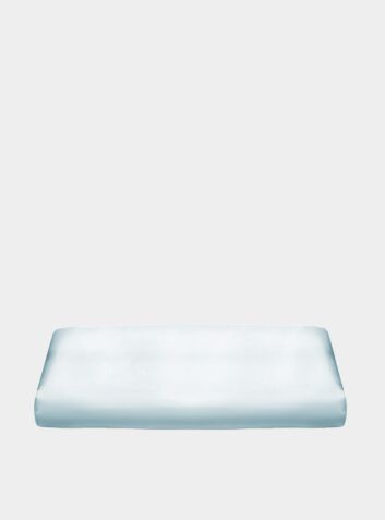 Fitted Silk Bed Sheet 22 Momme - Pastel Blue