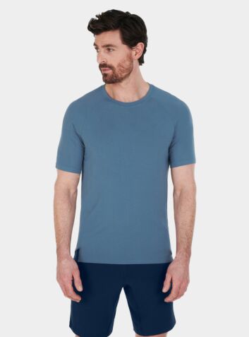 Mens Nattwell® Sleep Tech T-Shirt - Still Blue