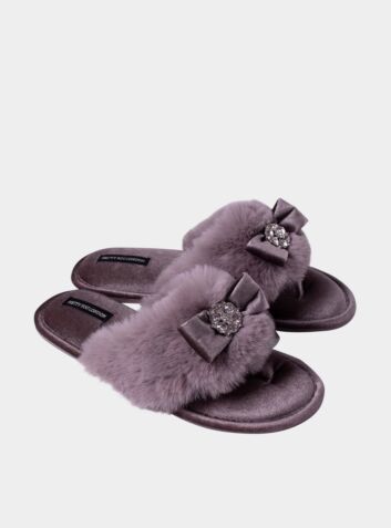 Amelie Slippers in Mink