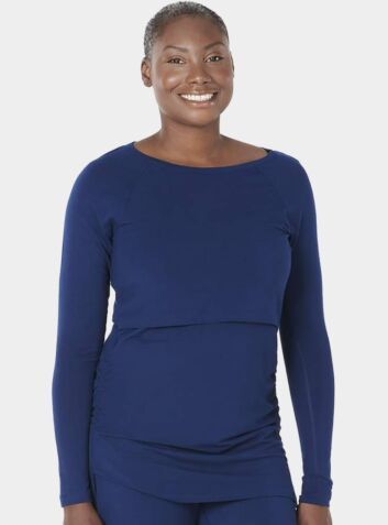 Maternity & Nursing Nattwell® Long Sleeve Top - Midnight Blue