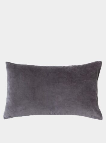 Misi Velvet Cushion - Pewter Grey