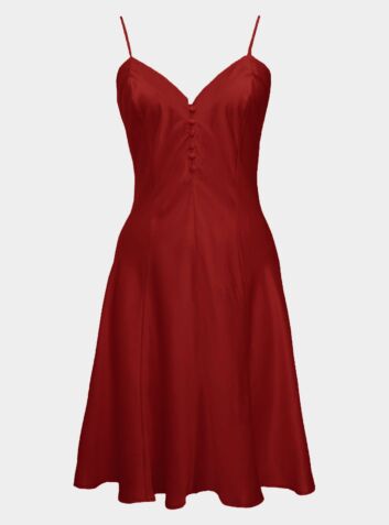 Mulberry Silk Dress - Red