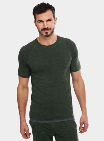 Mens Nattwarm® Sleep Tech T-Shirt - Pine Green