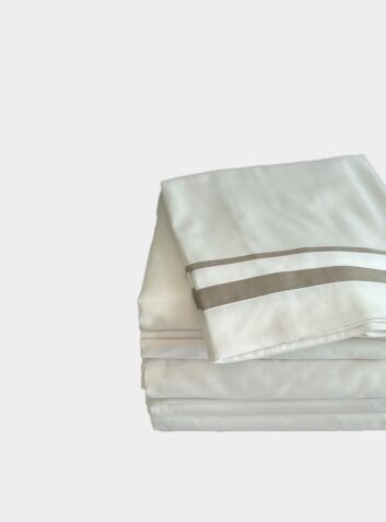 New Yorker Cotton Full Bedding Set - Mushroom