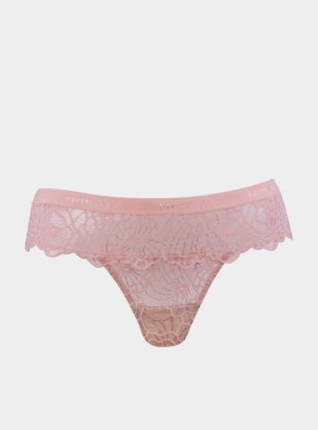 Born in Ukraine Lace Thong - Nude