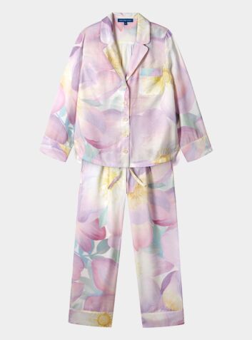 Women's Tencel Pyjama Trouser Set - Wild Rose