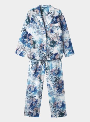 Women's Tencel Pyjama Trouser Set - Ephemeral Bloom