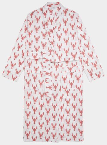 Organic Cotton Robe - Red Lobster
