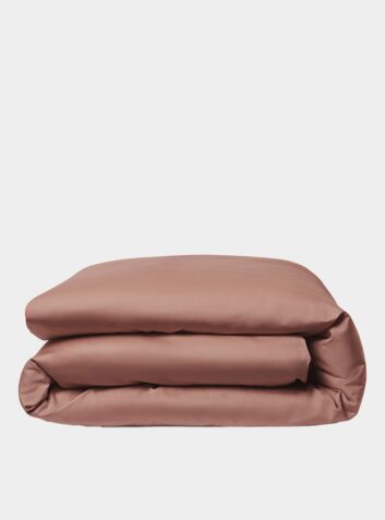Luxury Organic Cotton Duvet Cover - Earthy Pink