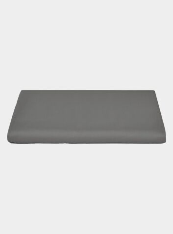 Luxury Organic Cotton Flat Sheet - Stone Grey