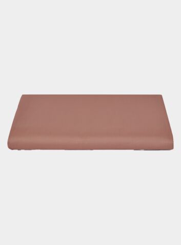 Luxury Organic Cotton Flat Sheet - Earthy Pink