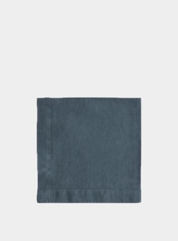 Linen Napkin Mitered Hem Collection - Parisian Blue