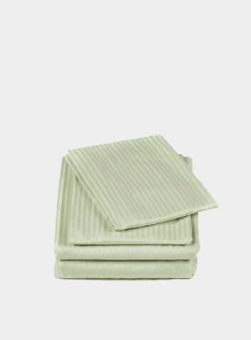 Essential 250 Thread Count Egyptian Cotton Bed Set - Pastel Green