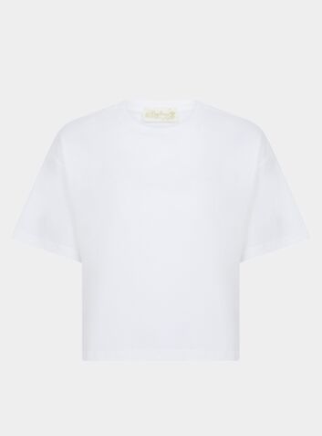 Bassia Ethical-Cotton T-Shirt - Glacier White