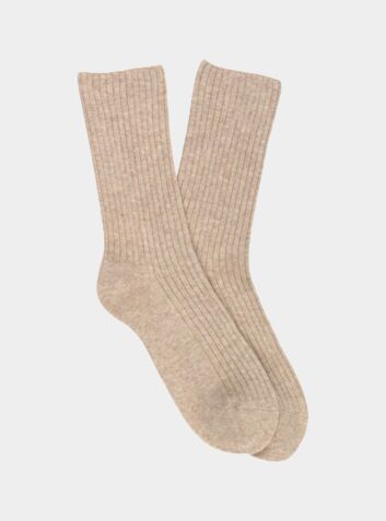 Women's Cashmere Socks - Pearl