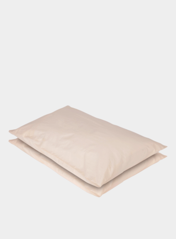 Relaxed Percale Pillowcase (Pair) - Various Colours