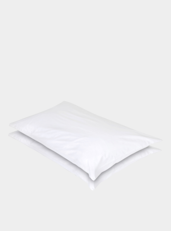 Embroided Sateen Pillowcase (Pair) - Various Colours