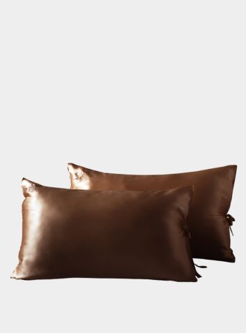 Classic Silk Pillowcase - Chocolate Brown