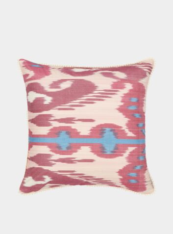 Duck Feather Square Cushion - Pink & Fushcia