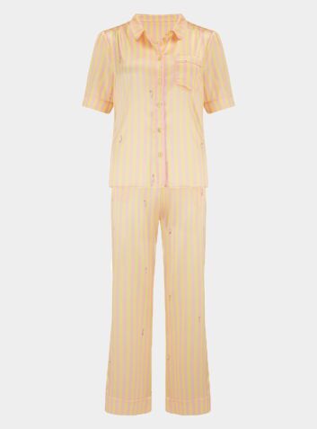 Women’s Poppy Lemonade Caterpillar Stripe Silk Pyjama Trouser - Set/Separate