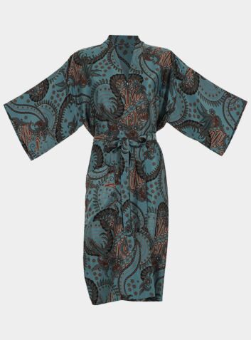 Powder Blue Kimono Robe