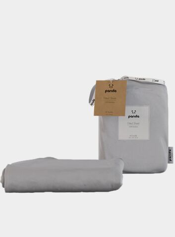 Bamboo Fitted Sheet - Quiet Grey