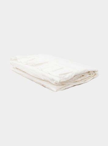 Malmo Ruffle Cotton Pillowcase - White