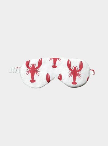 Cotton Sleep Mask - Red Lobster