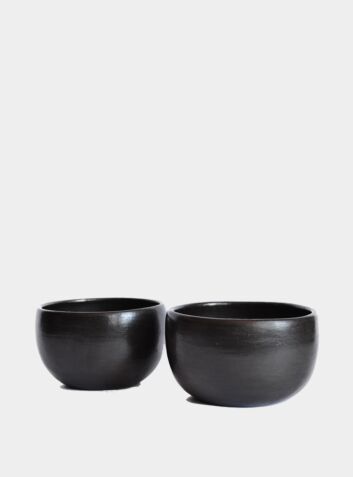 Beeswax Americano Cups - Black Clay (2 Pieces)