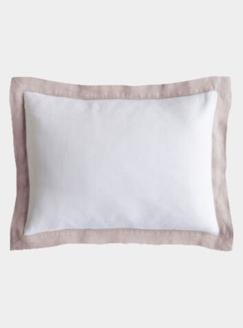 Linen Breakfast Pillow - Rose