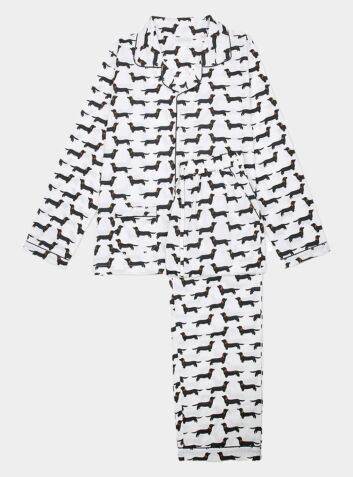 Women's Cotton Pyjama Trouser Set - Sausage Dog