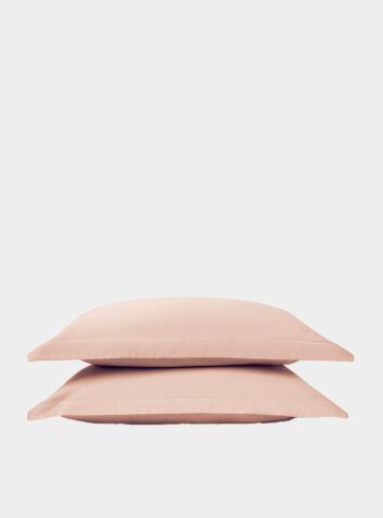 Organic Cotton Oxford Pillowcases (Set of 2) - Rose Pink