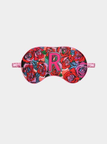 Silk Eye Mask / "R for Roses"