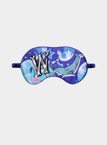 Silk Eye Mask / "W for Whale"