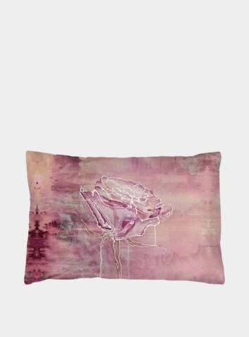 Silk Pillowcase - Violet Pink Rose