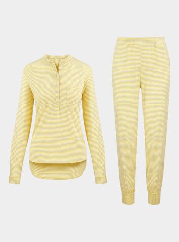 Yellow Cream Sleep Pyjama Trouser - Set/Separate