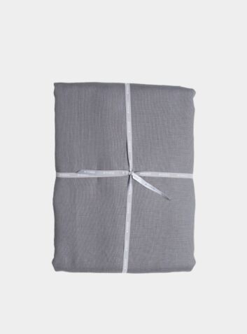 Stonewashed Linen Duvet Cover – Steel Grey