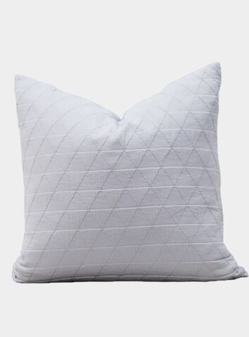 Stockholm Cotton Cushion - Silver Grey