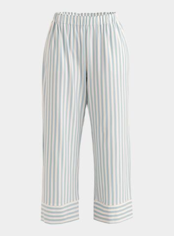 Women's Pyjama Trouser - Light Blue & White Stripe