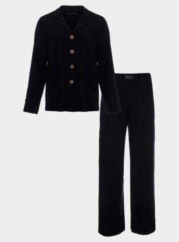 Women's Bamboo & Tencel Pyjama Trouser Set - Black