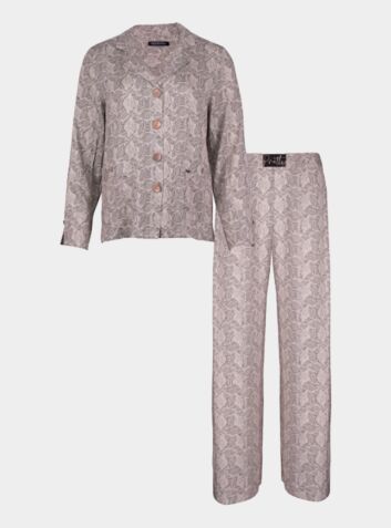 Women's Bamboo Pyjama Trouser Set - Olive